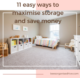 maximise storage and save money, organising your living room, living with less