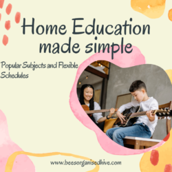 home education, tidy family house