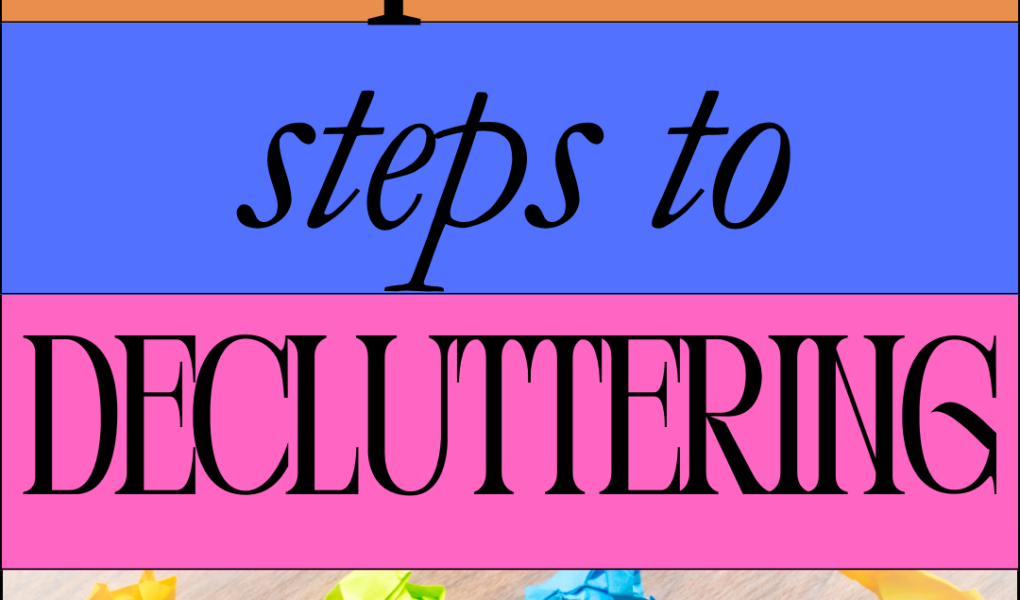 decluttering, spring clean