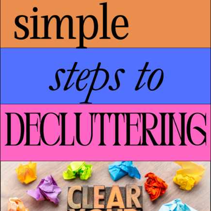 decluttering, spring clean