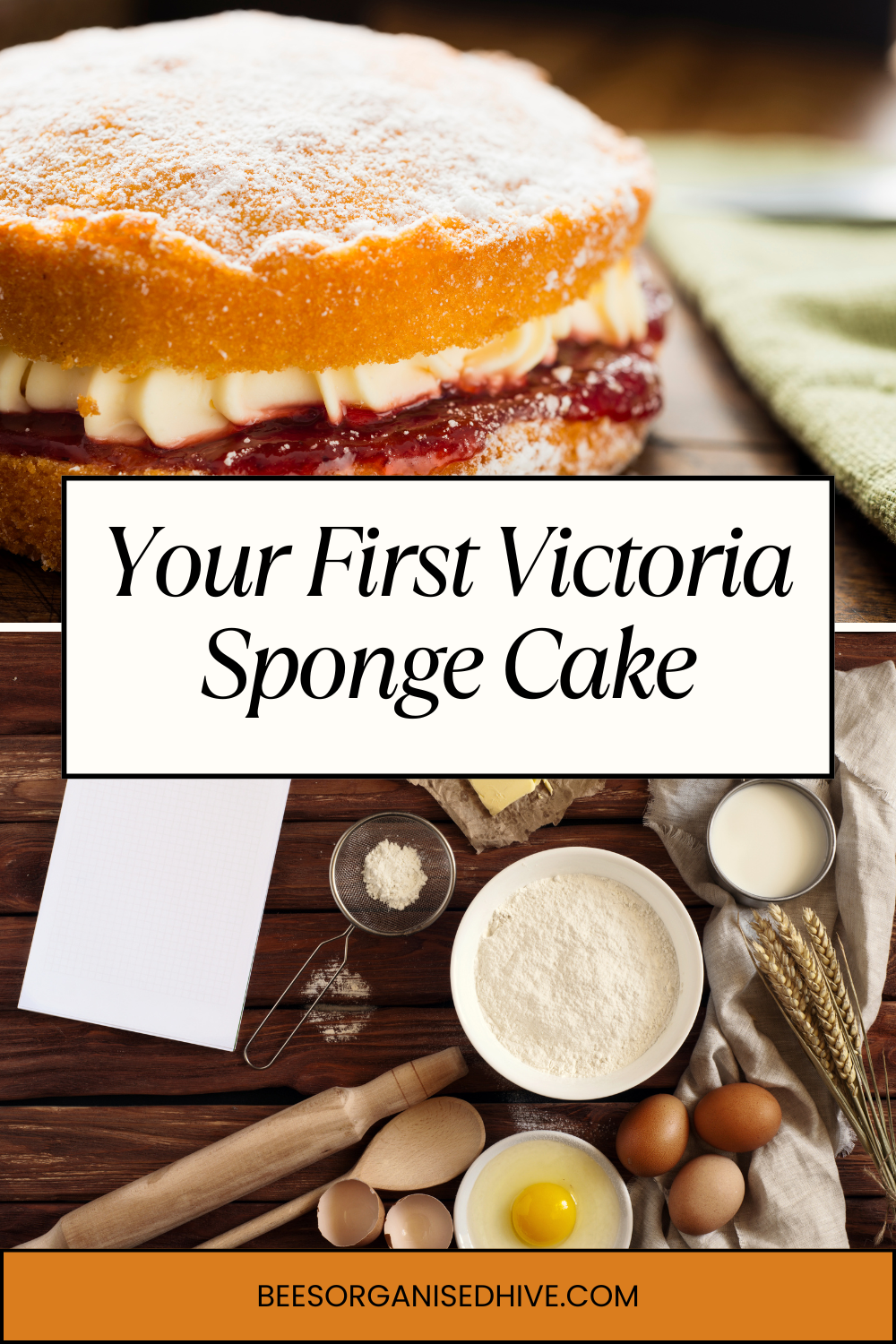 Victoria sponge cake, low-cost