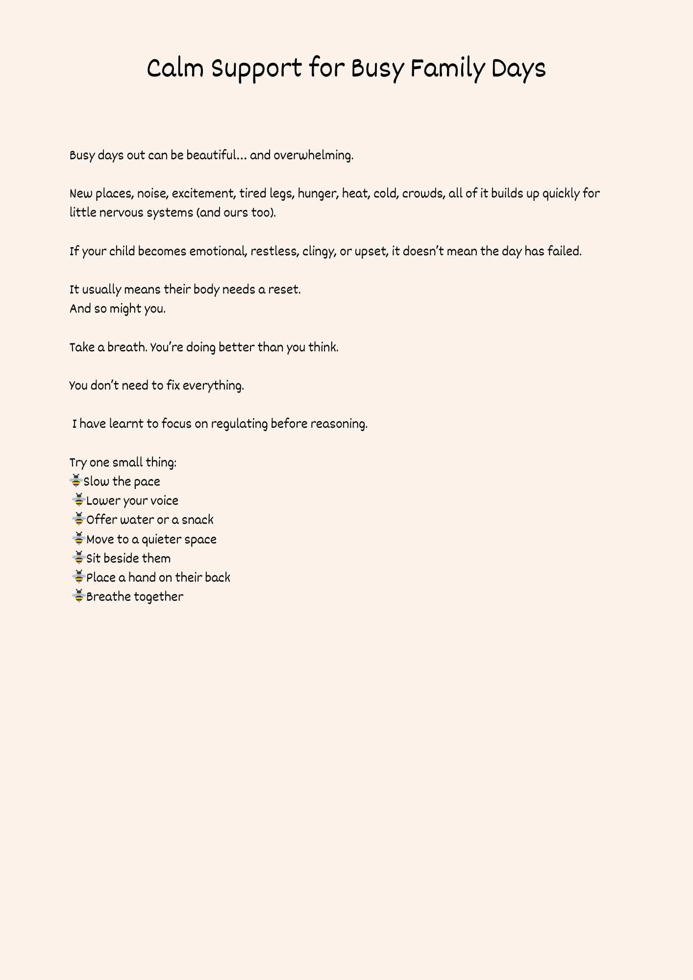 Free Mini Pack - Calm Moments For Family Days Out - Image 2